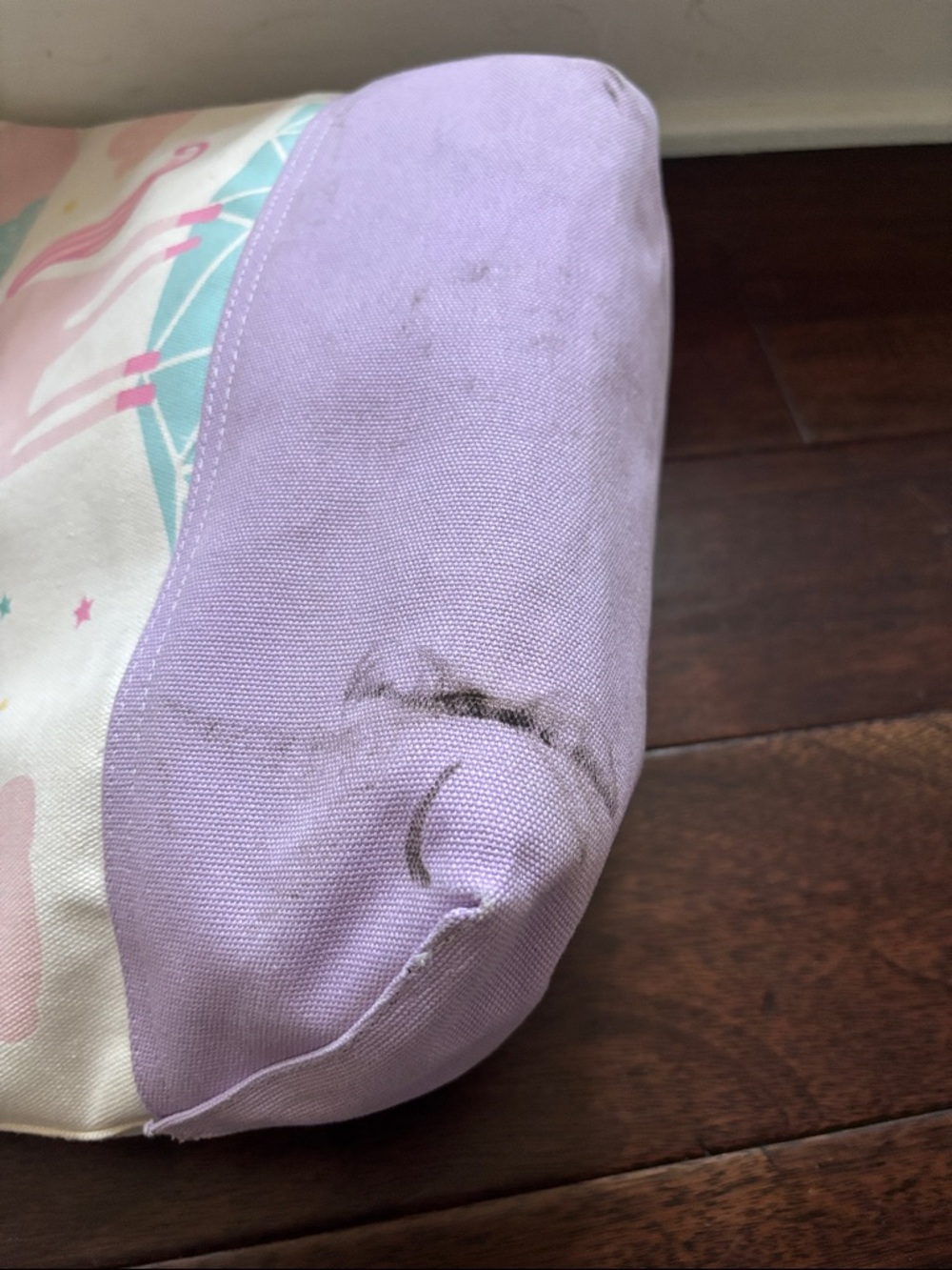 Pottery Barn Kids Unicorn Tote Bag in Pink and Lavender - Cute Canvas Accessory - Picture 9 of 10